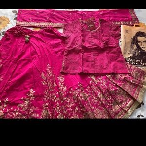 New lehengah choli dupatta 3pc set Biba
